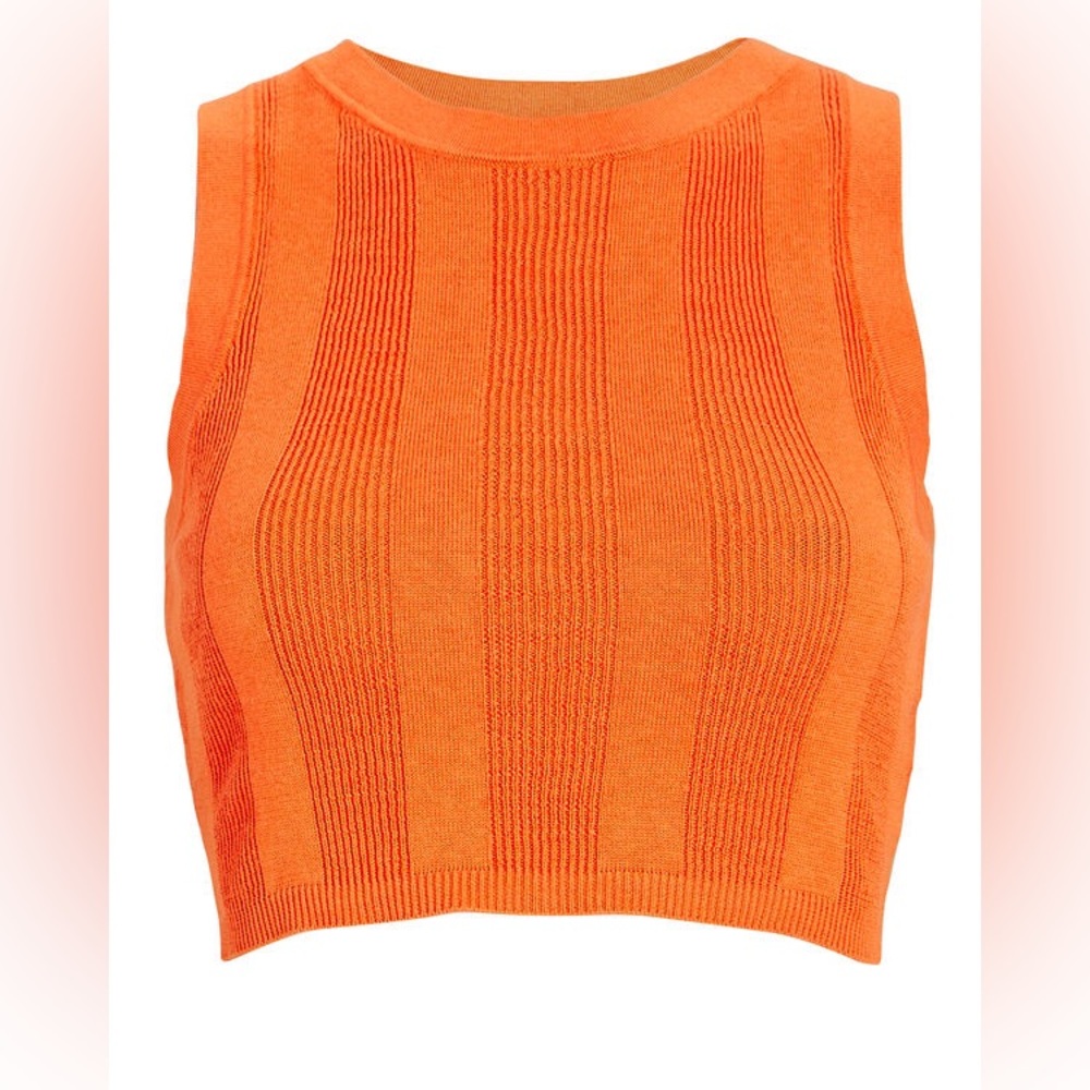 Solid & Striped The Cropped Carson Rib Knit Tank … - image 7